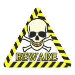 Beware Smiling Skull With Sunglasses