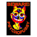 Beware The Cat Greeting Card