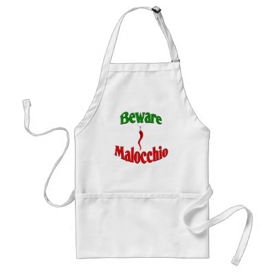 Beware The Malocchio (Evil Eye) Apron by claybuster