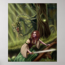 Beware the Woods Framed Print