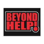 beyond help post card