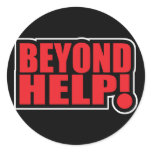 beyond help sticker