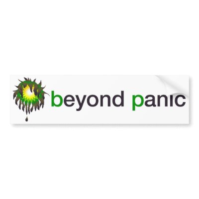 Beyond Panic BP Bumper Sticker by MintDesigns
