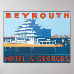 Beyrouth, Hotel  St. Georges posters