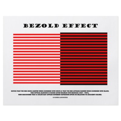 Bezold Effect (Optical Illusion) by wordsunwords