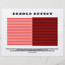 Bezold Effect (Optical Illusion) Full Colour Flyer