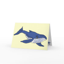 BF- Blue Whale Thank you Card