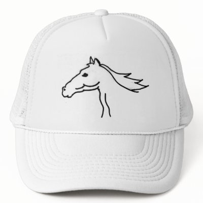 BF- Horse Silhouette Drawing Hat by patcallum