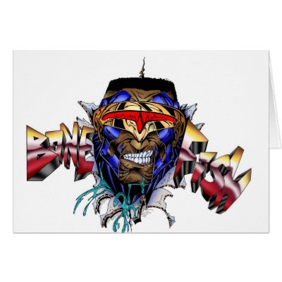 BF-INTHEWALL GREETING CARD by GlyphXArtStudioz