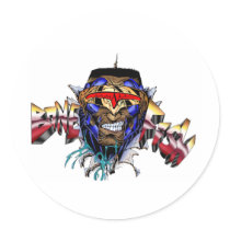 BF-INTHEWALL ROUND STICKERS