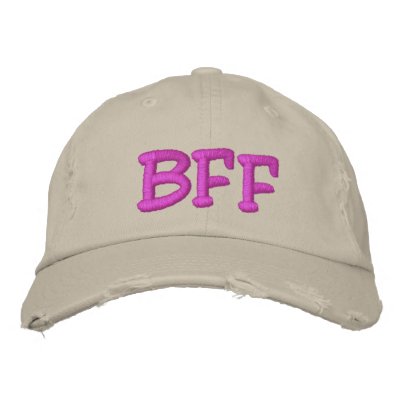 BFF Best Friend Forever Baseball Cap by silly_strings