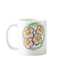 BFF Best Friends Forever Pink Flowers Mug