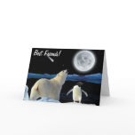 BFF Best Friends Forever POLAR BEAR & PENGUIN Card