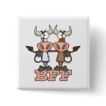 BFF cow best friends forever buddies Button