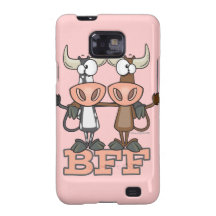 BFF cow best friends forever buddies Samsung Galaxy S Cover