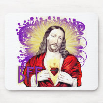 BFF Jesus Christ Mouse Pad