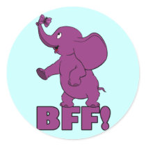 BFF ROUND STICKER