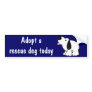 BG- Adopt a Rescue Dog Today Bumper Sticker