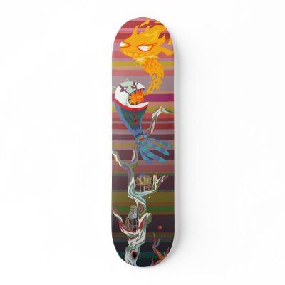 bg temp Skateboard by ZekeySpaceyLizard