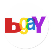 bGay Round Sticker