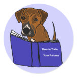 BH- Funny Puppy Dog Reading Stickers