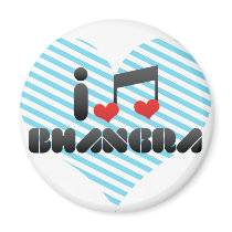 Bhangra fan fridge magnet