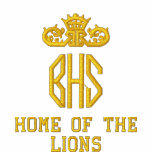 BHS, Home of the Lions Long Sleeved Button Up embroidered shirts