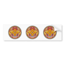 Bhutan Coat of Arms Bumper Stickers