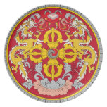 Bhutan Dragon Emblem Plate