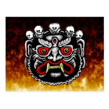 Bhutanese Demon Postcards