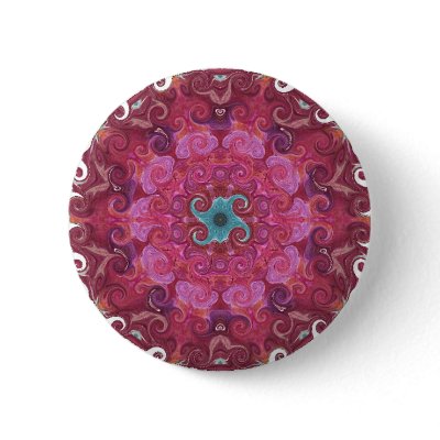 Bhuvaneshwari Yantra Mandala Button by spiritcircle