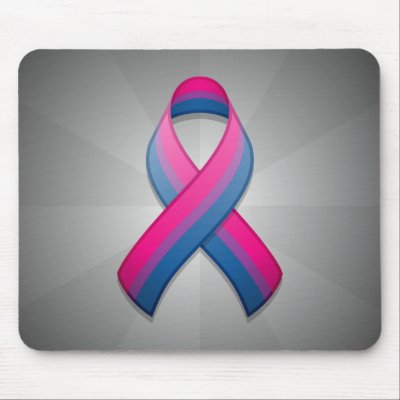 Bi Awareness Ribbon Mousepad by jamieco