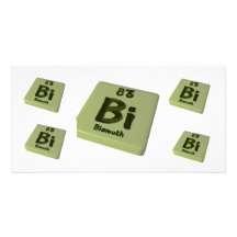 Bi Bismuth Photo Card Template