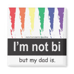 Bi Dad Magnet Square