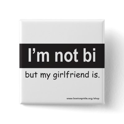 Bi Girlfriend Square Pins by BostonPrideCommittee
