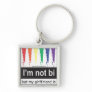 Bi Girlfriend Square Keychain