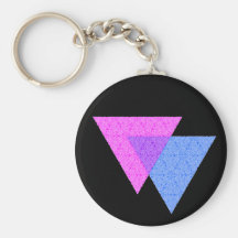 Bi Knot Symbol Black Keychain