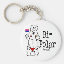 Bi-Polar Bear Key Chains
