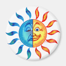 Bi Polar Solar Fridge Magnet