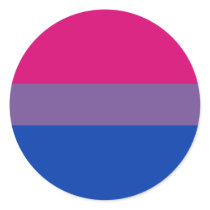 Bi-Sexual Pride Flag Round Sticker