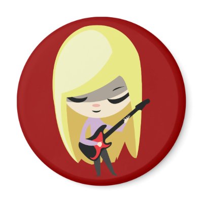 Biana the Blonde Bassist Magnet by ButtermilkBiscuits