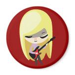 Biana the Blonde Bassist magnets