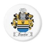 Bianchini Family Crest Refrigerator Magnet