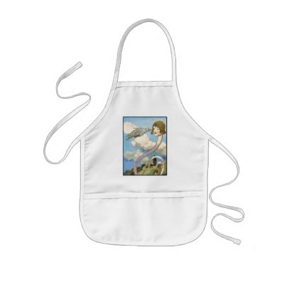 Bib: Alice in Wonderland Vintage Illustration Aprons by Aquavel