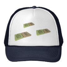 Bib as Bi Bismuth and B Boron Mesh Hat