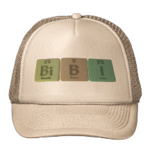 Bibi as Bismuth Boron Iodine Trucker Hats