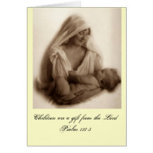 Bible Baby Shower gift Thank you Notes Greeting Card