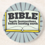 Bible - basic instructions coaster