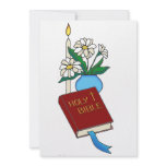 Bible Candle Daisies invitations