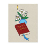 Bible Candle Daisies